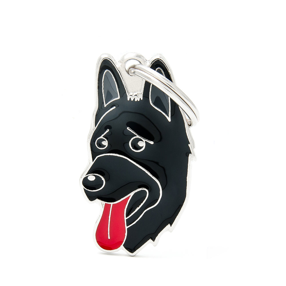 Medaglietta Cane Pastore Tedesco Nero Medaglietta Cane Pastore Tedesco Nero